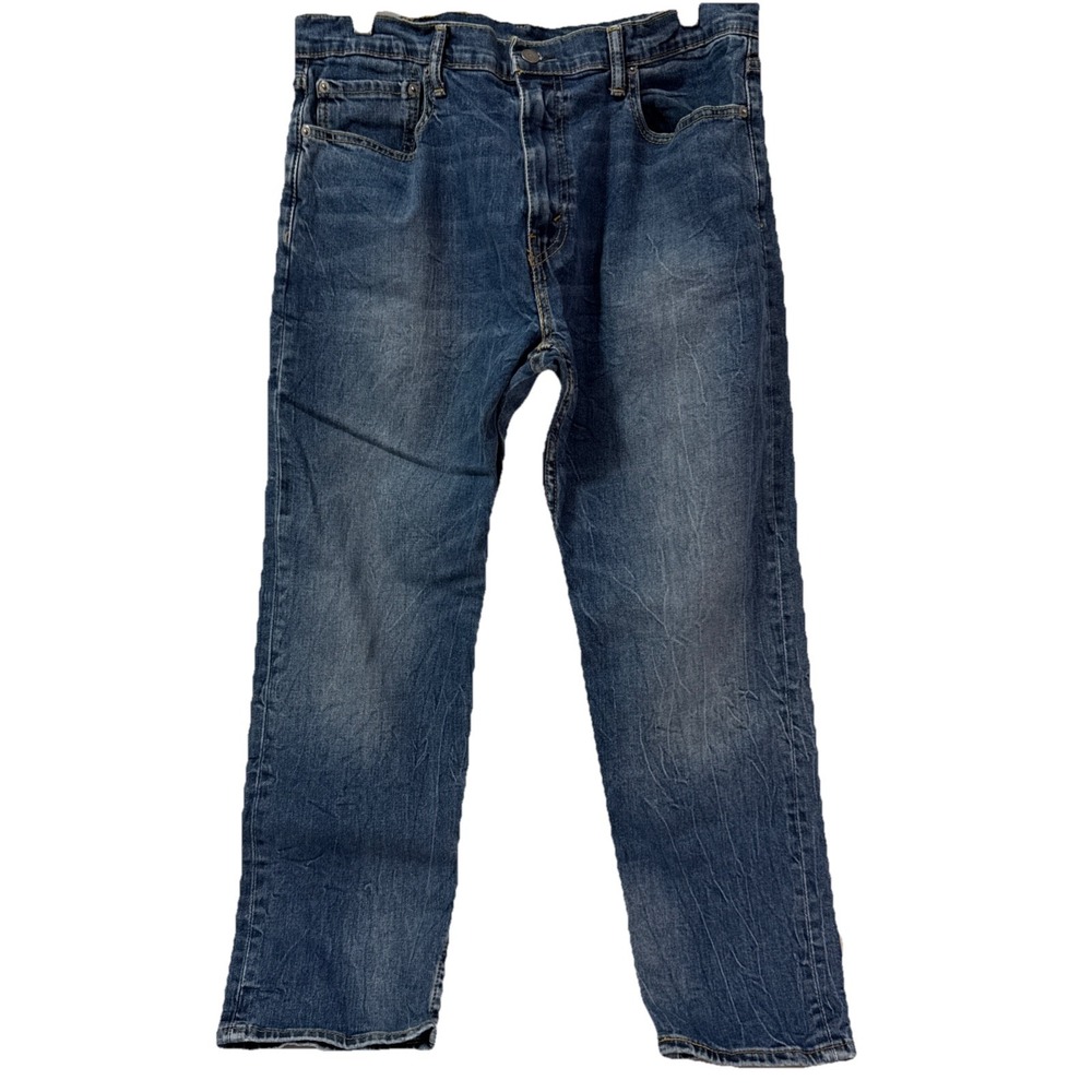 Levis 502 Jeans Men's‎ 36 x 30 Blue Denim Regular Fit Straight Leg Used
